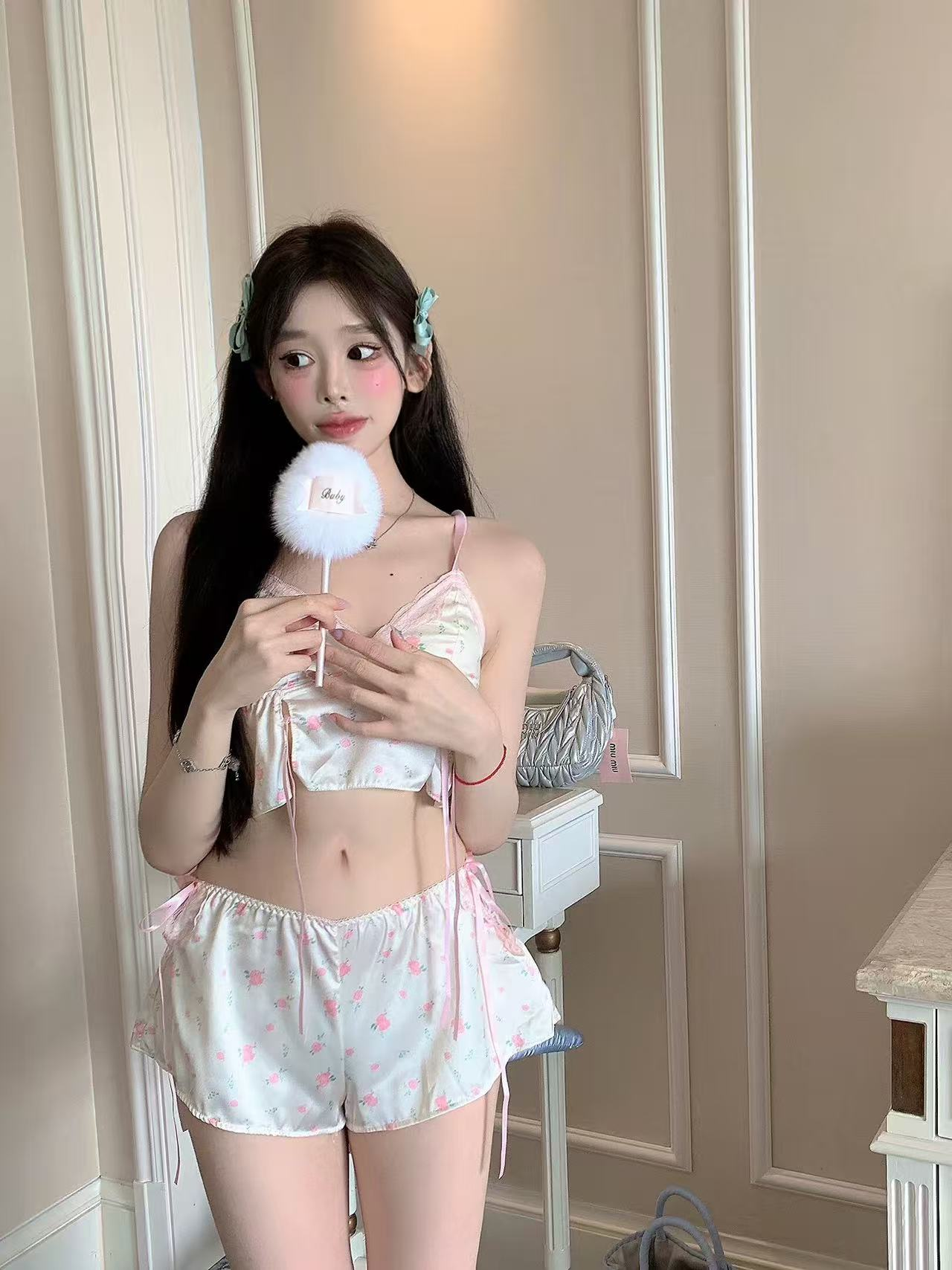 silk lace pajamas UB10154