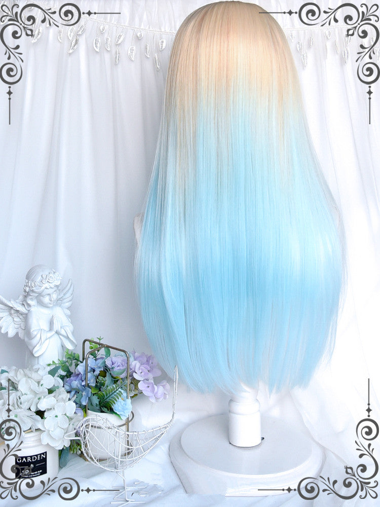 Yellow Blue Gradient Lolita Wig UB99108