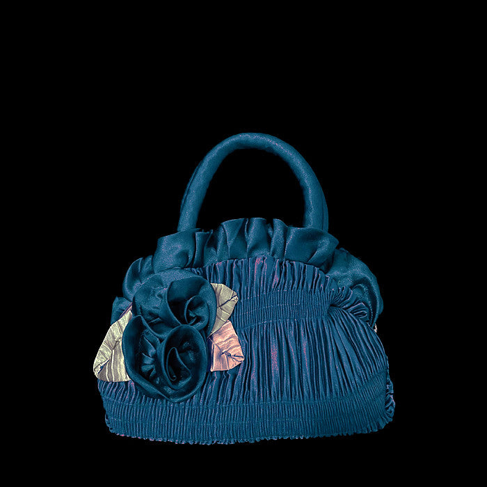 Vintage Pleated Flower Tote UB98372