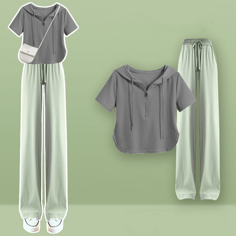 Harajuku top + trousers two-piece set UB98298