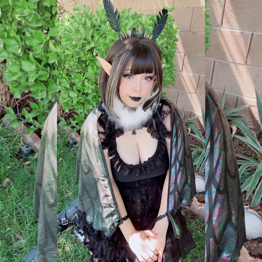 Black Long Straight Highlight Mixed Color Wig UB7328