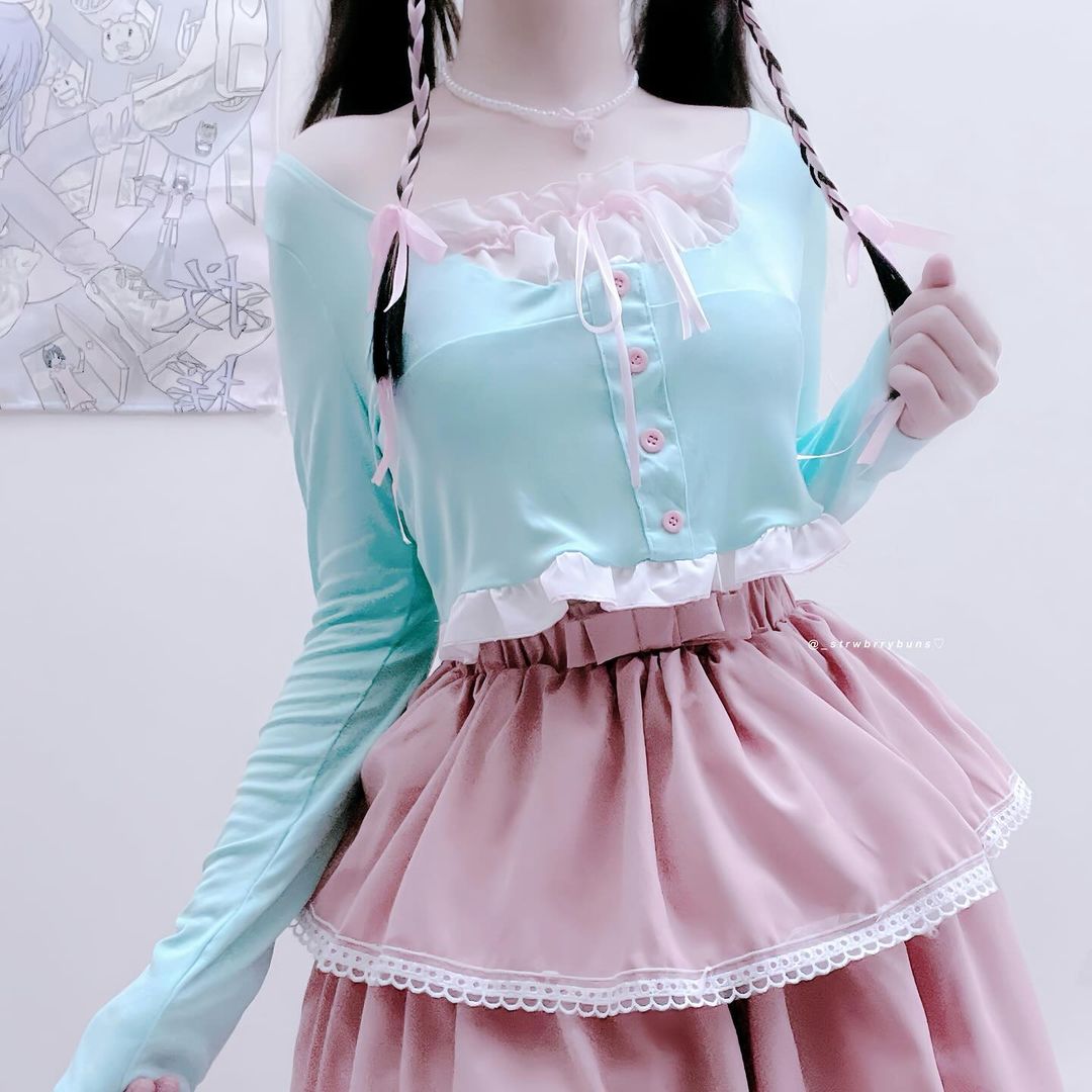 CUTE TOP + SKIRT TWO-PIECE SET UB98088