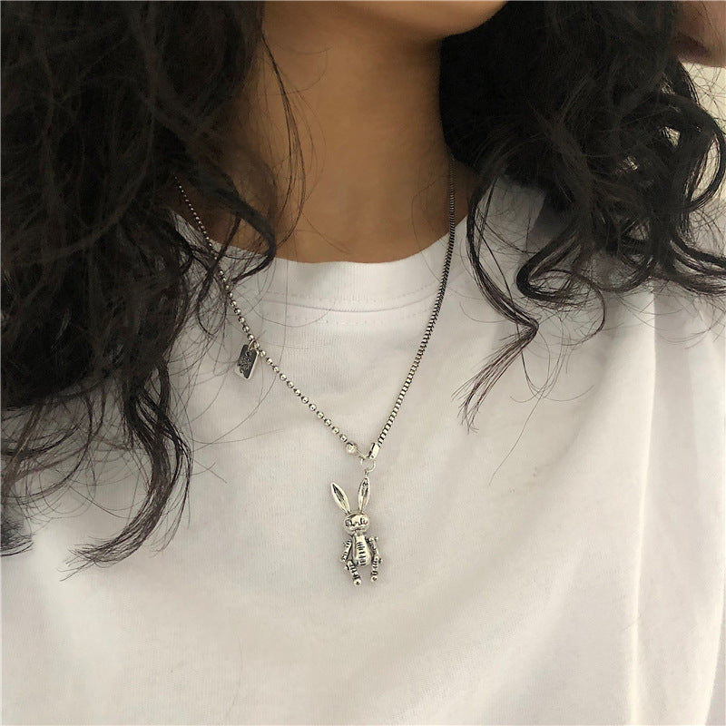 "RETRO CARTOON RABBIT" NECKLACE Y020707