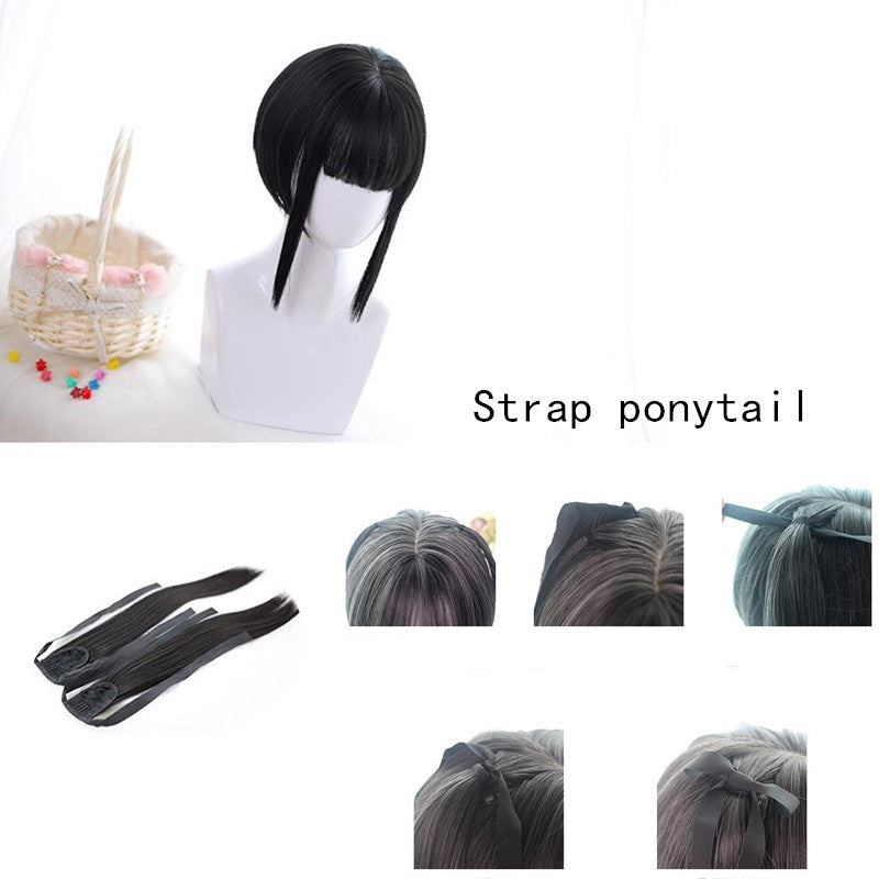 "JAPANESE LOLITA BLACK PONYTAIL" WIG Y021701