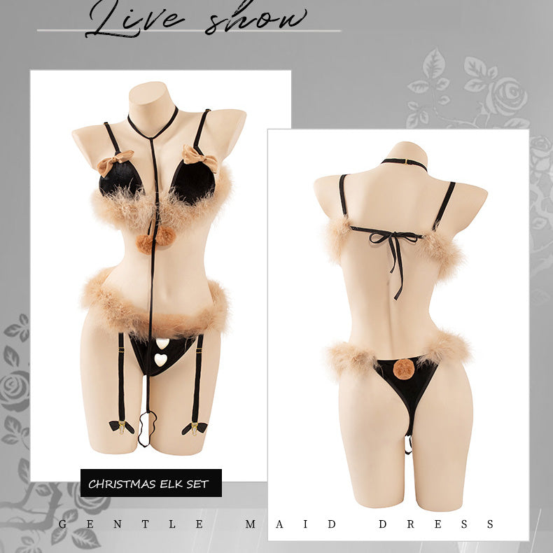 bow plush lingerie UB3527