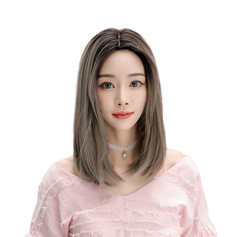 "FOUR COLOR REALISTIC MID-LENGTH STRAIGHT" WIGS H041911