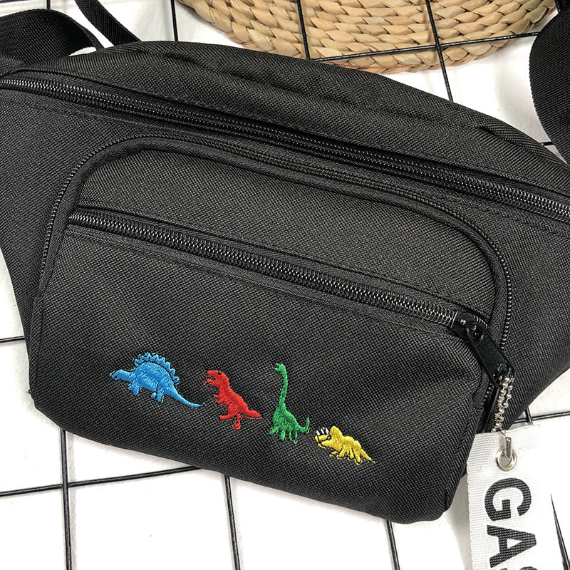 "HARAJUKU EMBROIDERED DINOSAUR" BAG K081102