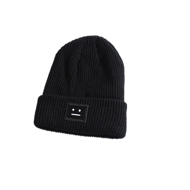 "SWEET EMBROIDERED SMILEY FACE" HAT COUPLE HAT K111818