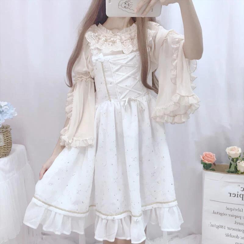 SWEET LOVELY SUSPENDER DRESS CM5016