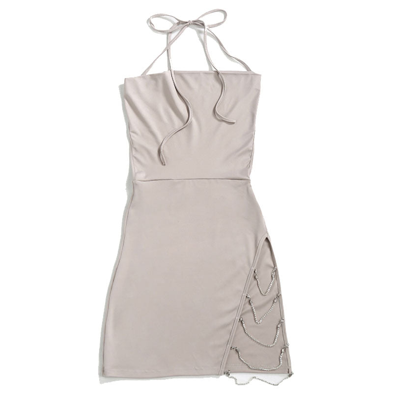 LOW-CUT IRREGULAR DRESS K050401