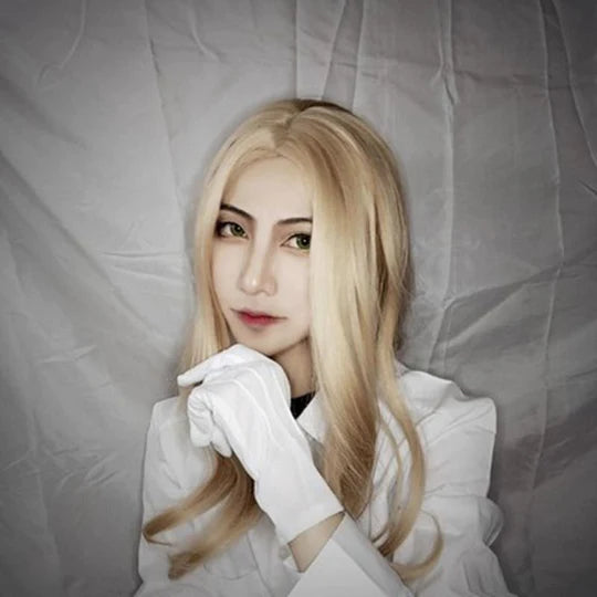 Gold Big Wavy Long Curly Wig UB96038