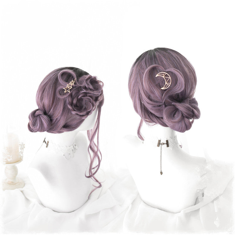 "BLACK GRADIENT PURPLE LOLITA" WIG Y022906