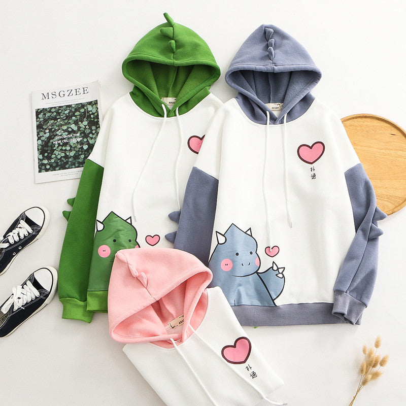 DINOSAUR LOVE PLUS FLEECE HOODIE UB3133