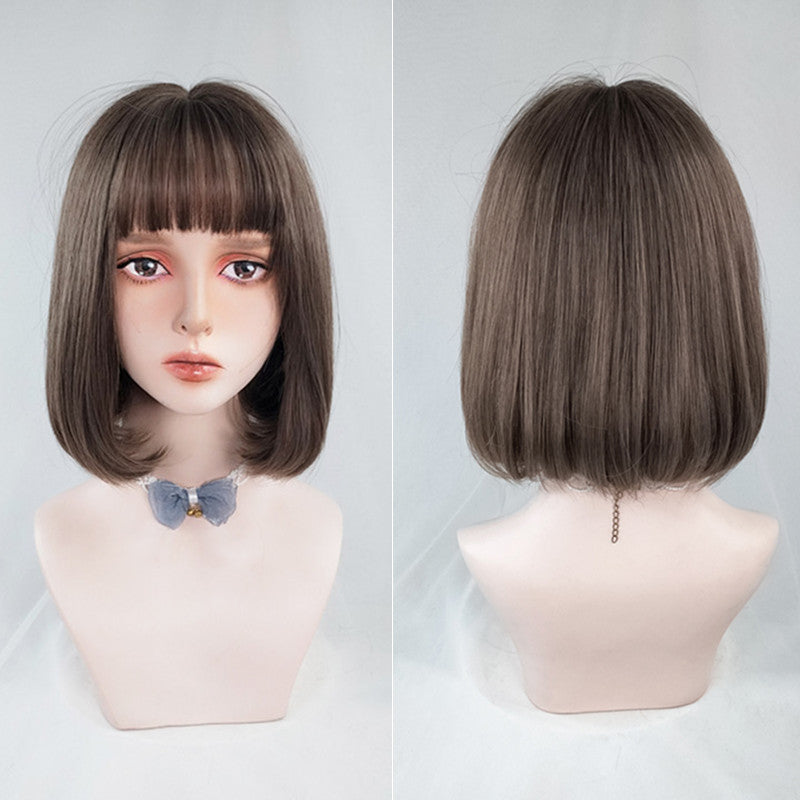 Retro Fluffy Bob Short Straight Wig ER5876