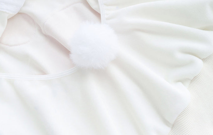 Cute Hooded Bunny Cat Paw Plush Pajamas Suit UB3410