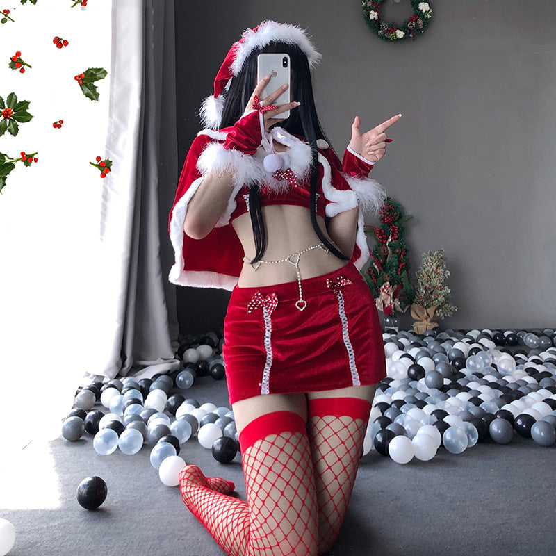Christmas sweetheart suit red maid outfit UB3524