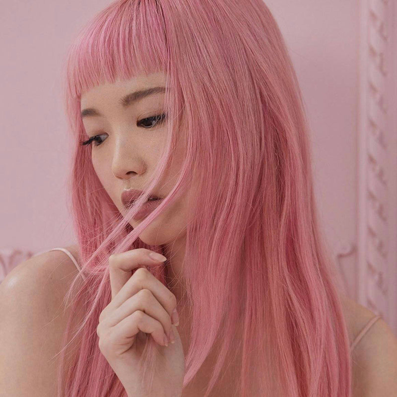 "PINK LONG STRAIGHT" WIG Y040304