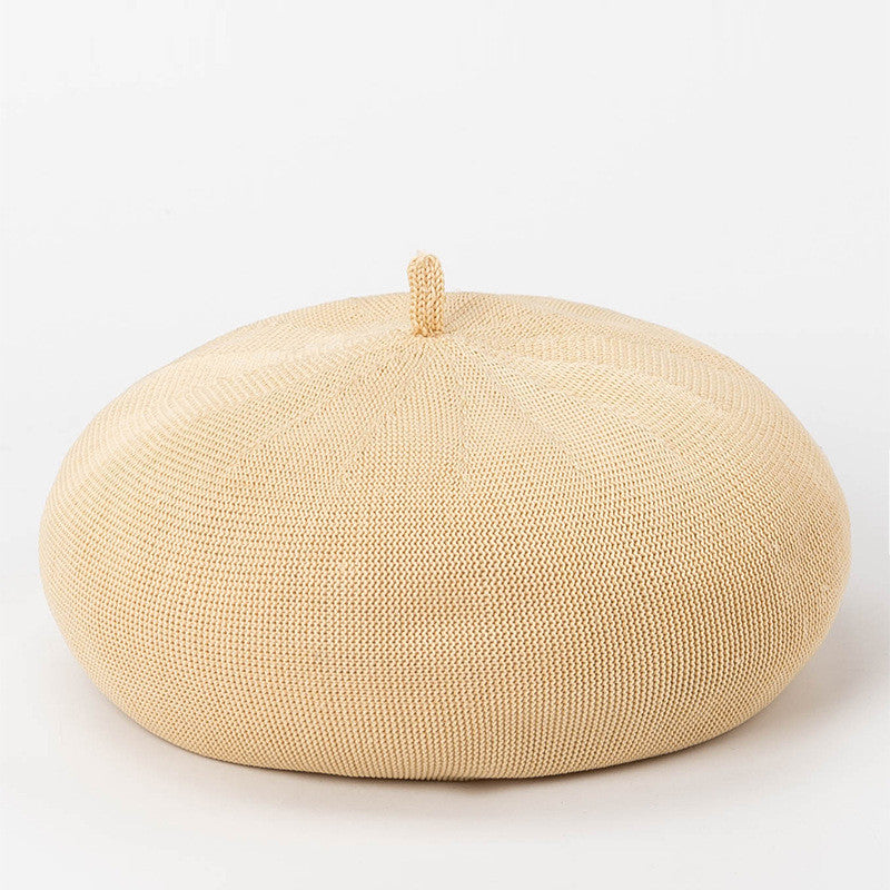 "THIN BREATHABLE KNIT" OCTAGONAL BERET K061413