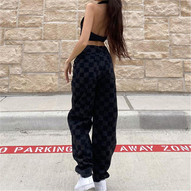 Plaid Print Casual Trousers ER5858