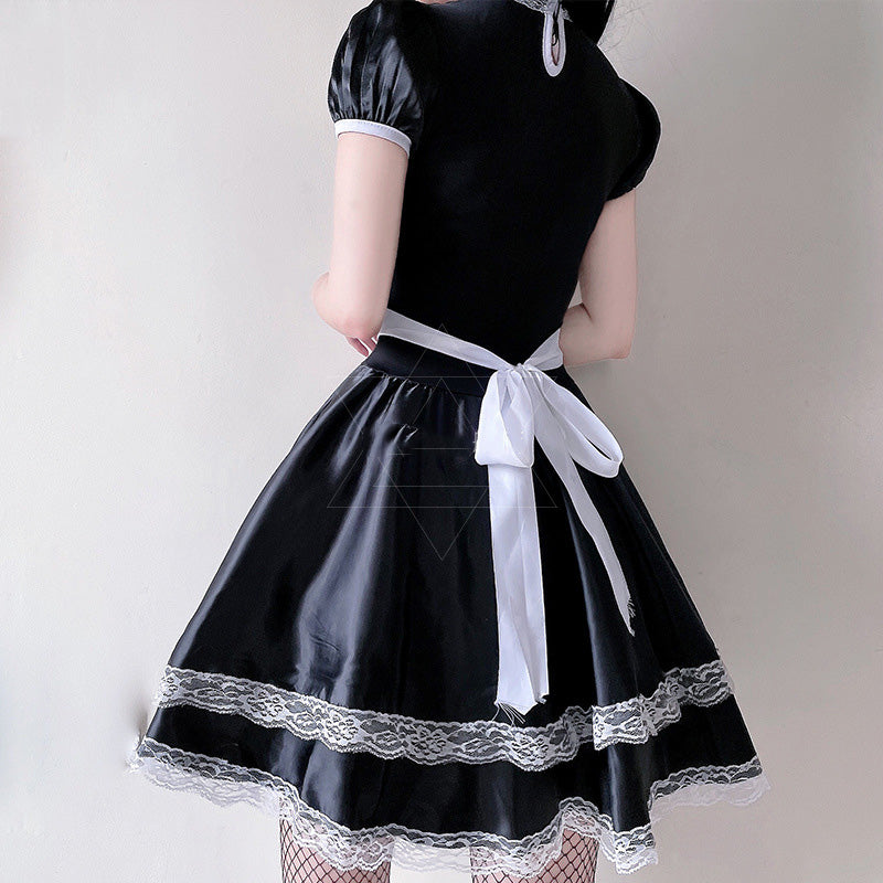BLACK WHITE SEXY MAID OUTFIT UB3355