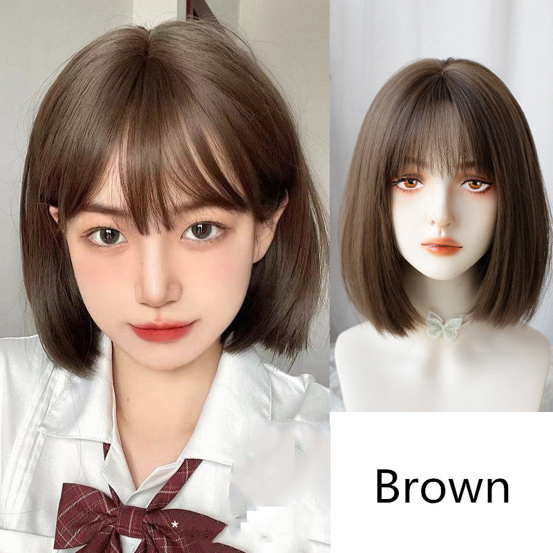 PINK BROWN SHORT WIG UB3323