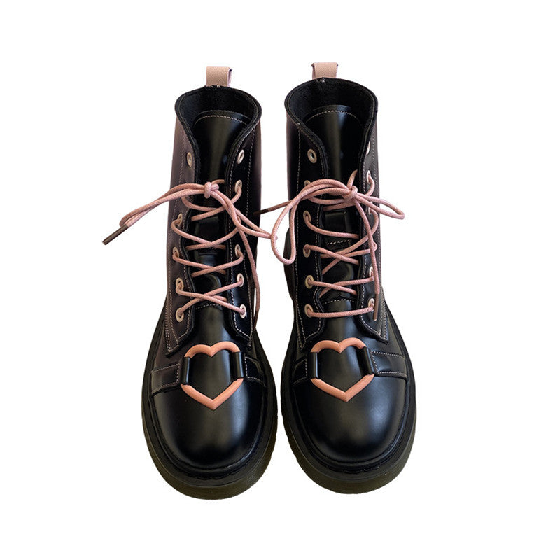 LOVE BLACK MARTIN BOOTS UB3143