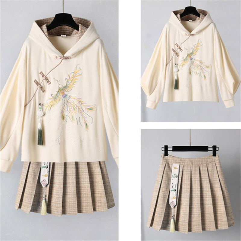 HANFU CHINESE ANCIENT STYLE SKIRT SWEATER SET UB3308