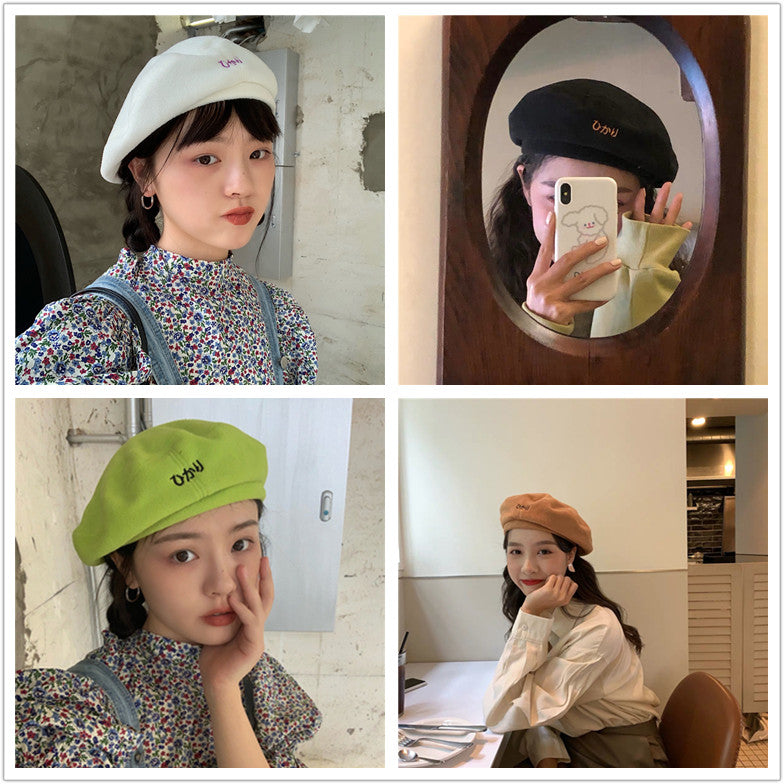 "SOFT FLEECE EMBROIDERY" BERET K110714