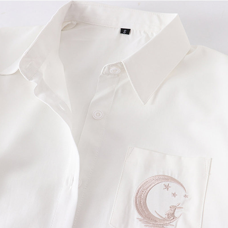 "JK EMBROIDERED BLACK/WHITE" SHIRT N073004