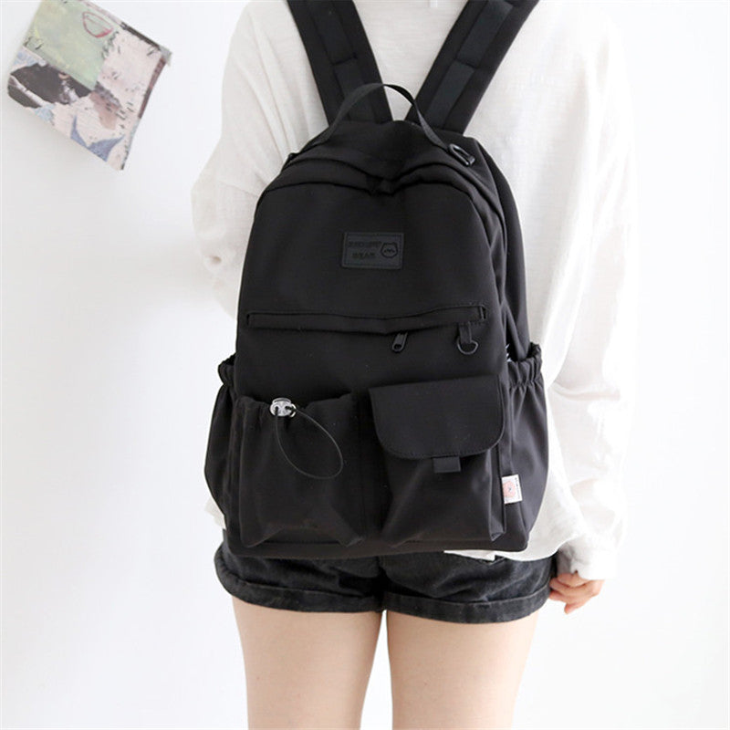 WHITE/BLUE/PINK/BLACK LARGE CAPACITY BACKPACK UB3123