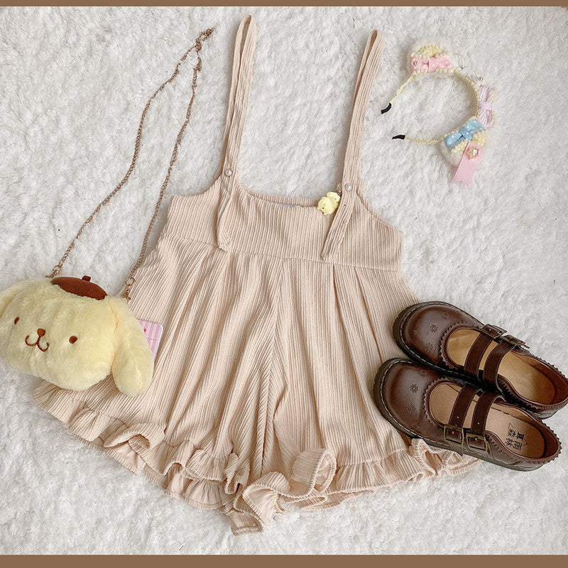 Cute Sweet Corduroy Overalls UB3454