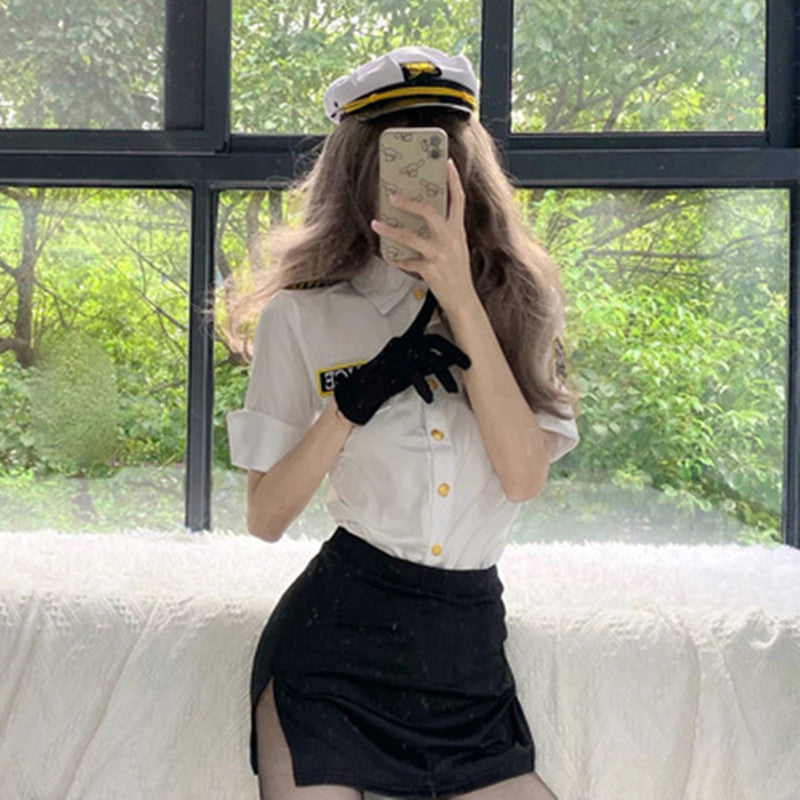 Cosplay Policewoman Character Stewardess Suit UB6207