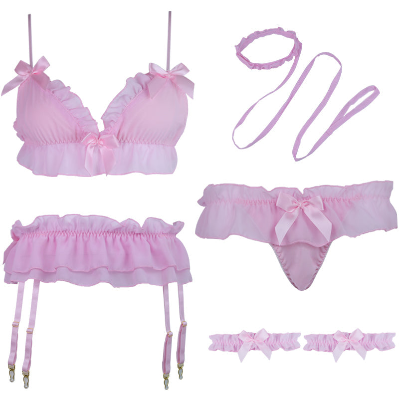 Pink Lace Maid Underwear Set EV4082