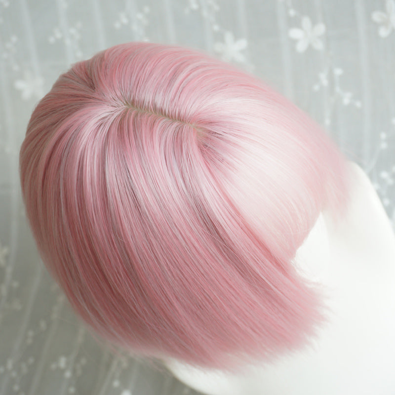 "PEACH PINK SHORT STRAIGHT" WIG Y040319