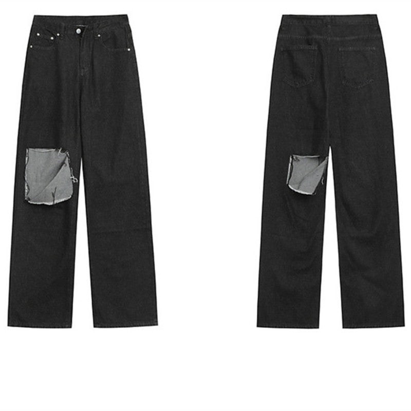 Butterfly Chain Ripped Jeans ER5766