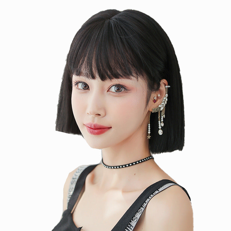 "NATURAL BLACK SHORT STRAIGHT" WIG H041913