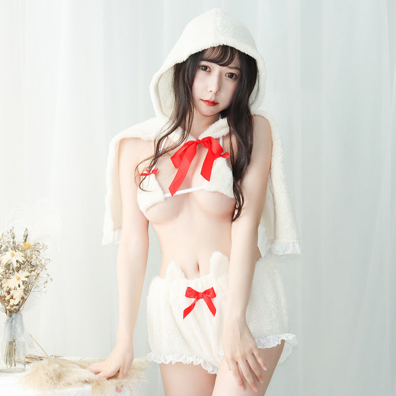 Hooded Cape Bikini Underwear Set UB6174