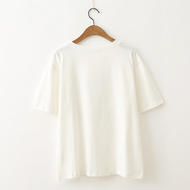 "CARTOON DINOSAUR" LOOSE TEE T-SHIRT K061703