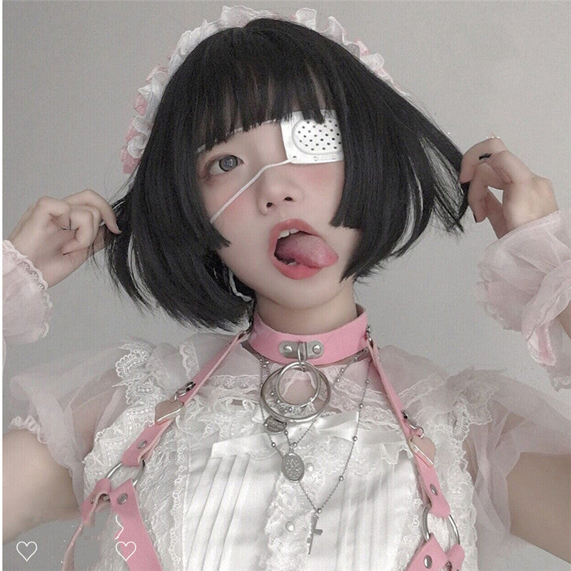 NATURAL BANGS BLACK SHORT WIG UB3212