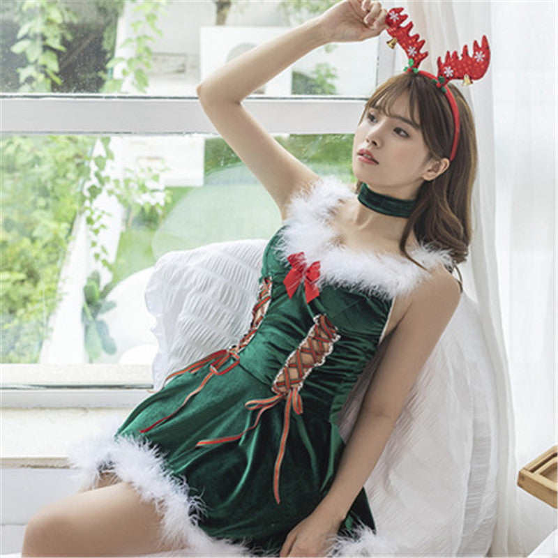 CHRISTMAS LINGERIE UNIFORM SET UB3432