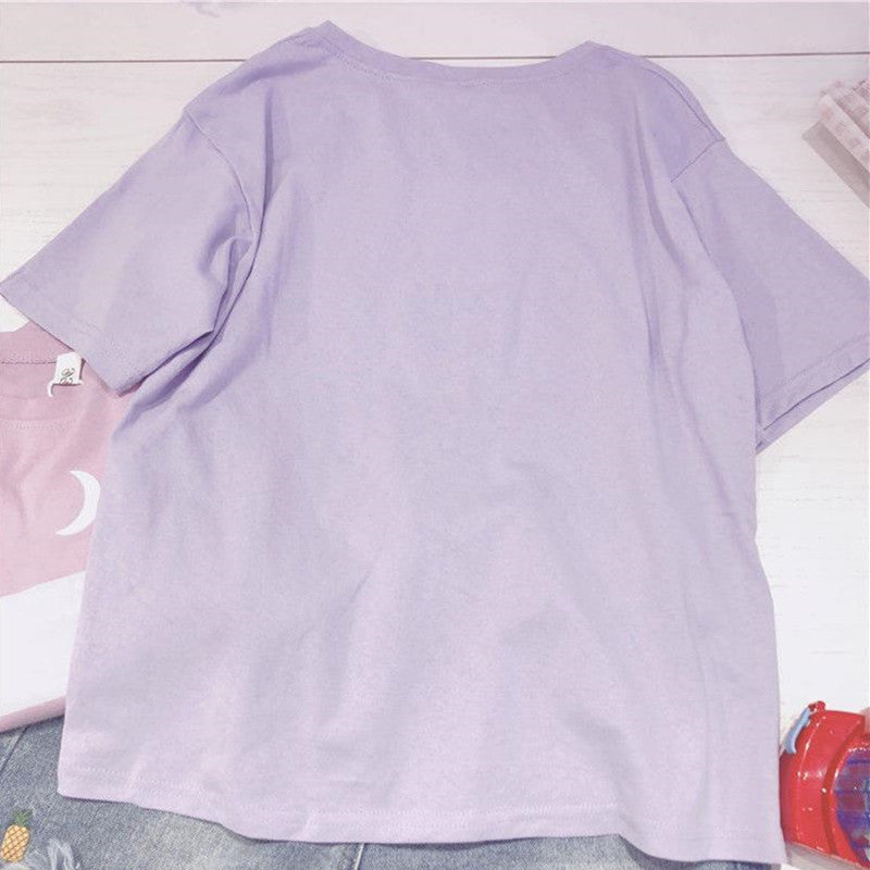 "HARAJUKU MOON" PASTEL TEE K070809