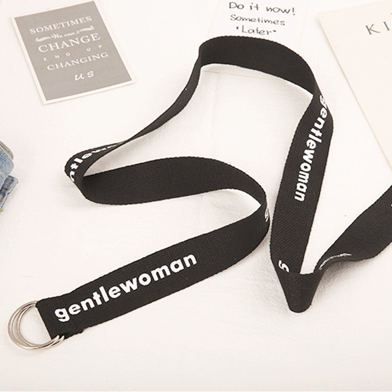 "GENTLEWOMEN" CANVAS BELT K071503
