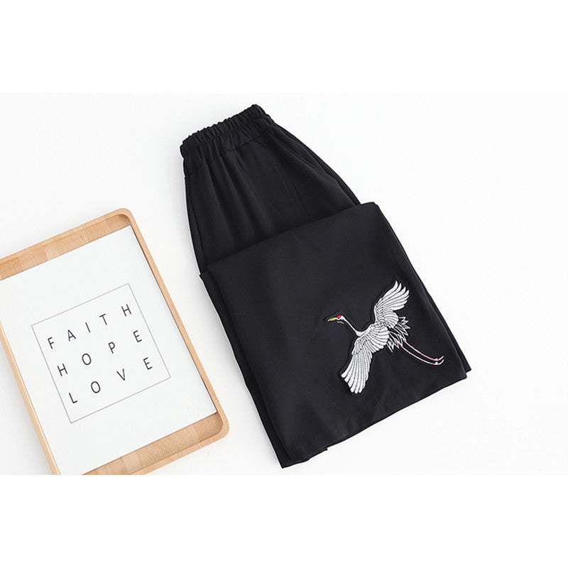 "JFASHION CRANE HIGH WAIST WIDE LEG" PANTS K102712