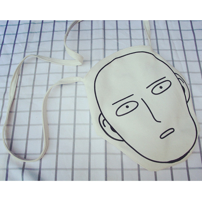 "ANIME HEAD" SMALL CANVAS BAG MESSENGER BAG K071804