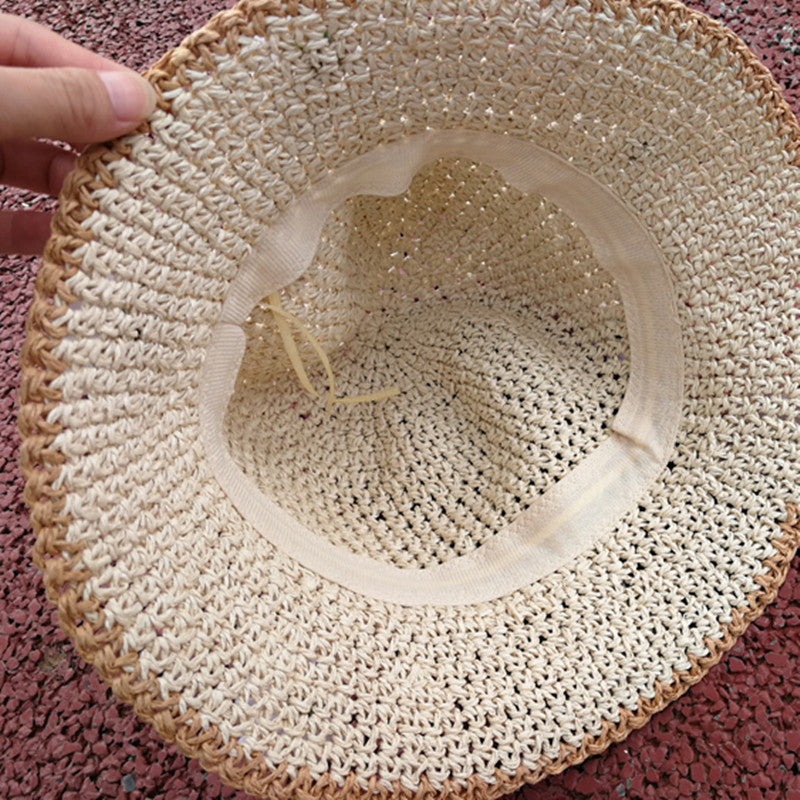 "CHIC DAISY" STRAW HAT FISHERMAN HAT K061416