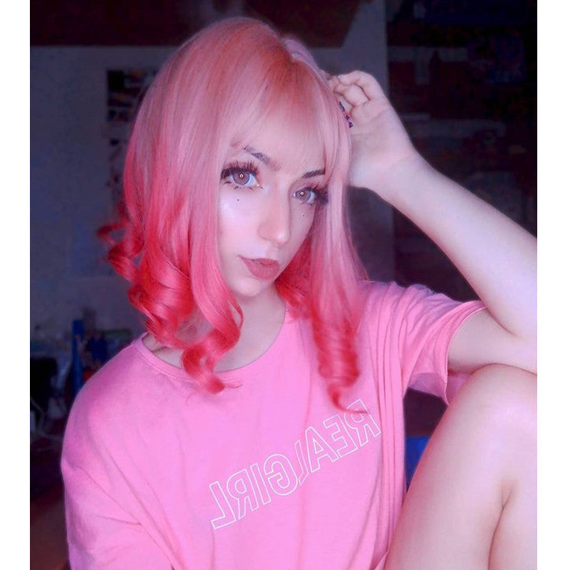 "RASPBERRY SWEET WINE" SHORT ROMAN ROLL WIG Y040911
