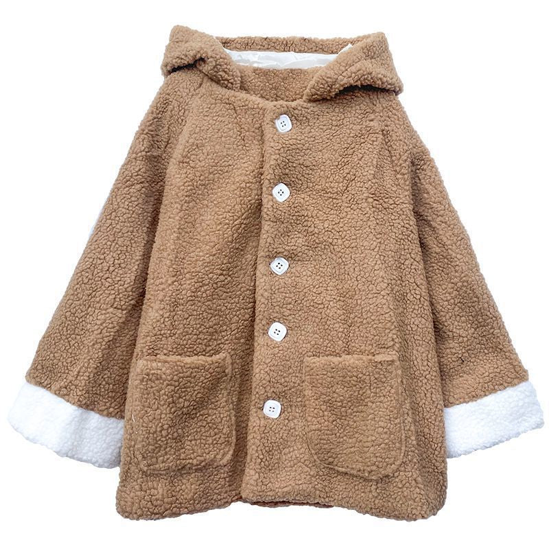 "BEAR EARS HOODED" COAT N102211