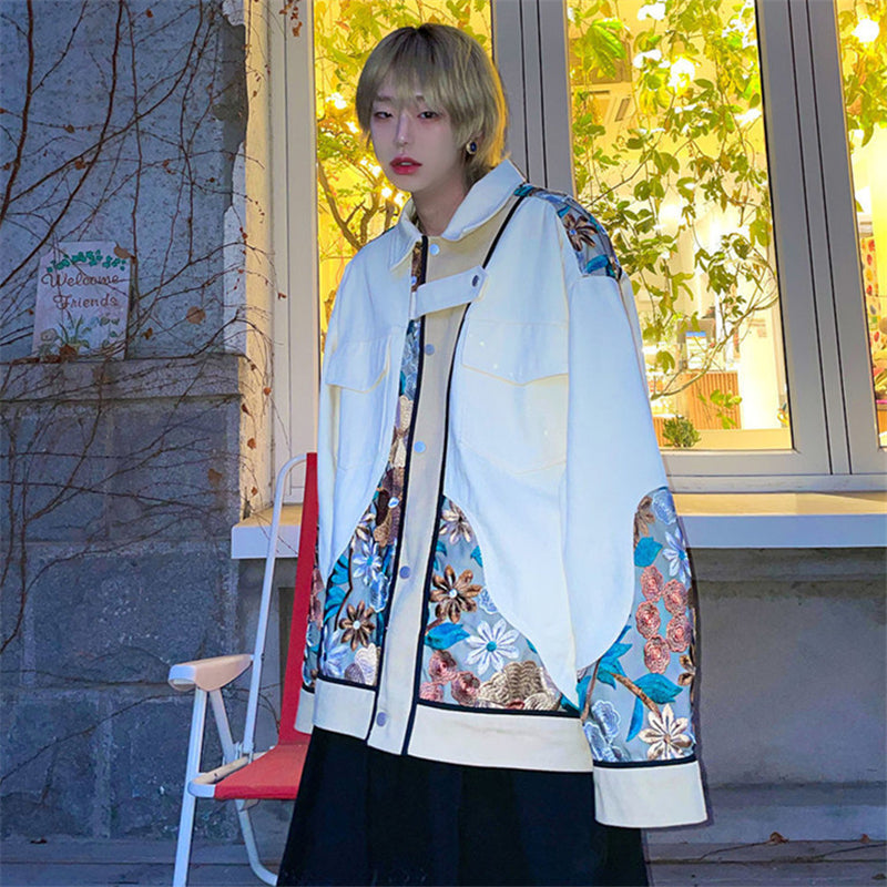 VINTAGE LACE FLORAL EMBROIDERED JACKET UB2702