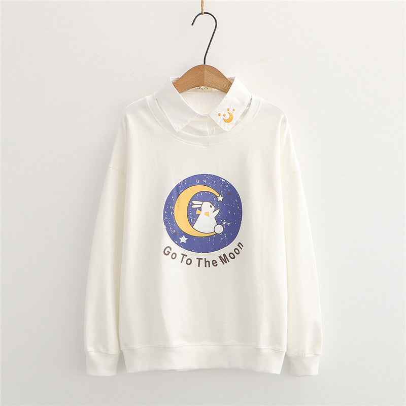"GO TO THE MOON" SWEATSHIRT N102205
