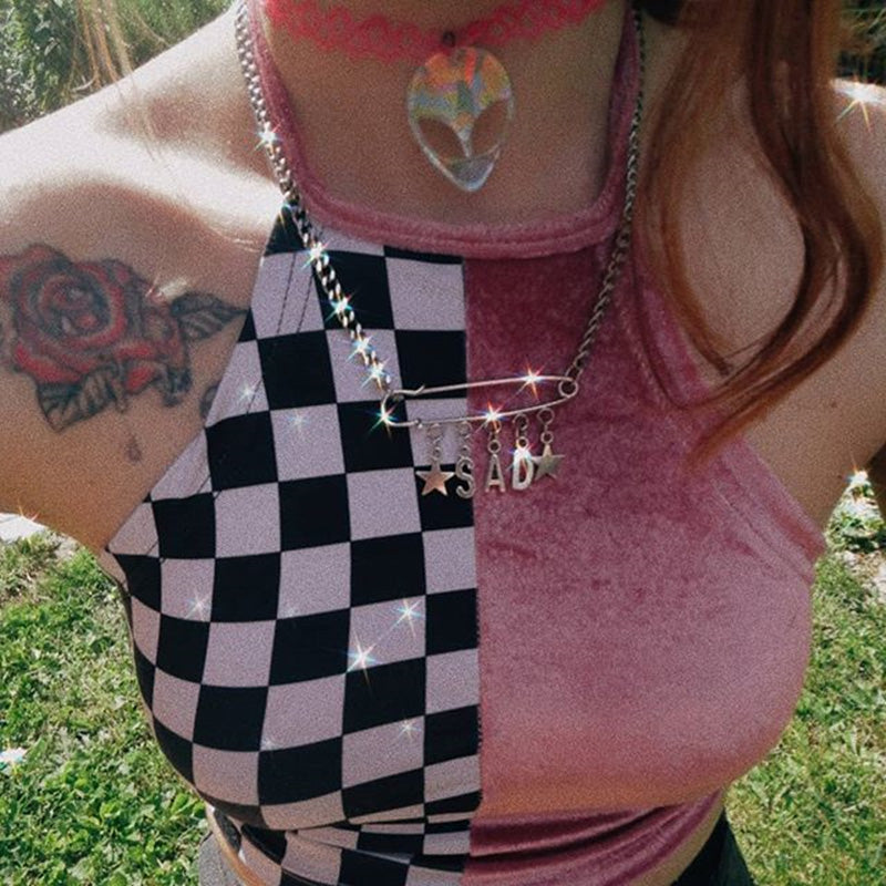 "SAD PIN STAR" NECKLACE D052505